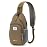 SKYSPER Sling Bag RFID Crossbody Sling Backpack Cross Body Shoulder Bag Travel Hiking Daypack for Women Men(Taupe)