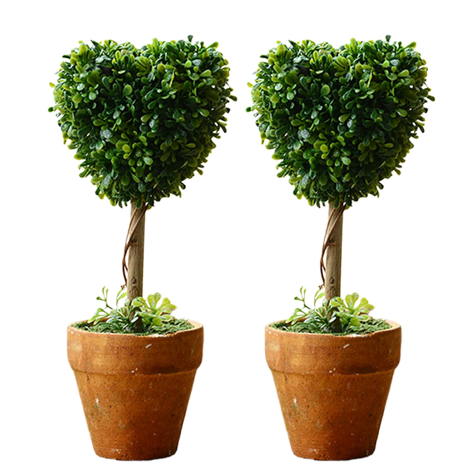 Wlnext 2Pcs-A Artificial Succulents Plant Simulation Succulents Small Cactus Fake Plant Decoration Artificial
