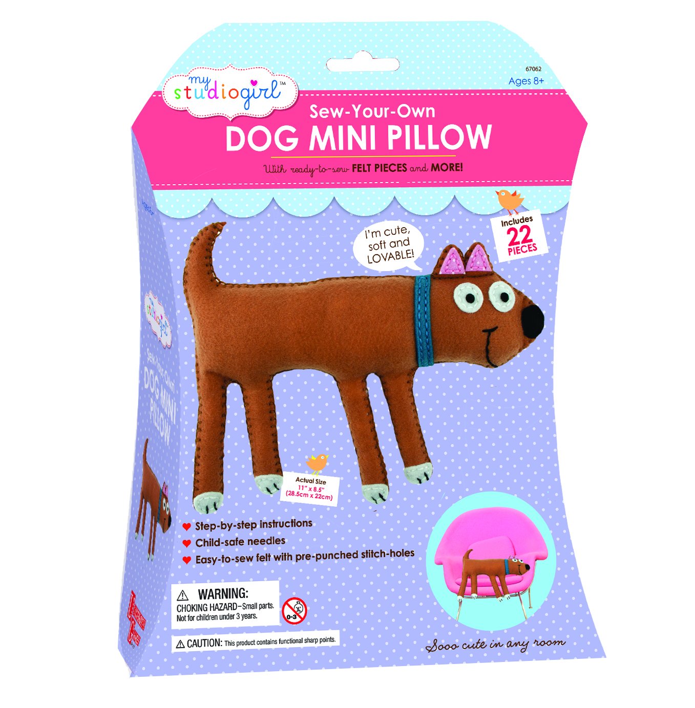 My Studio Girl Mini Pillows - Dog