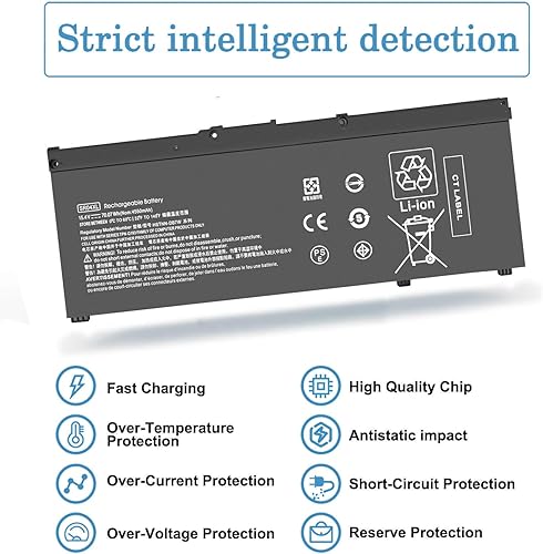 Miniatura 5 de SR04XL SR03XL 917724-855 - Batería para HP Omen 15 15-dc0xxx 15-dc1xxx 15-ce0xx 15-cb0xx Series 15-ce198wm 15-ce019dx 15-ce020a 15t-cb200000000 15