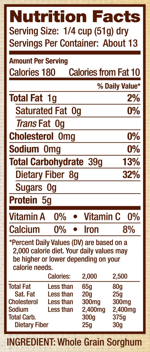 Bob's Red Mill Gluten Free Sweet White Sorghum Grain, 24-ounce (Pack of 4)