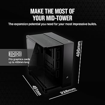 CORSAIR 6500X Mid-Tower Dual Chamber ケース 6500X Mid-Tower Dual Chamber PC Case - White