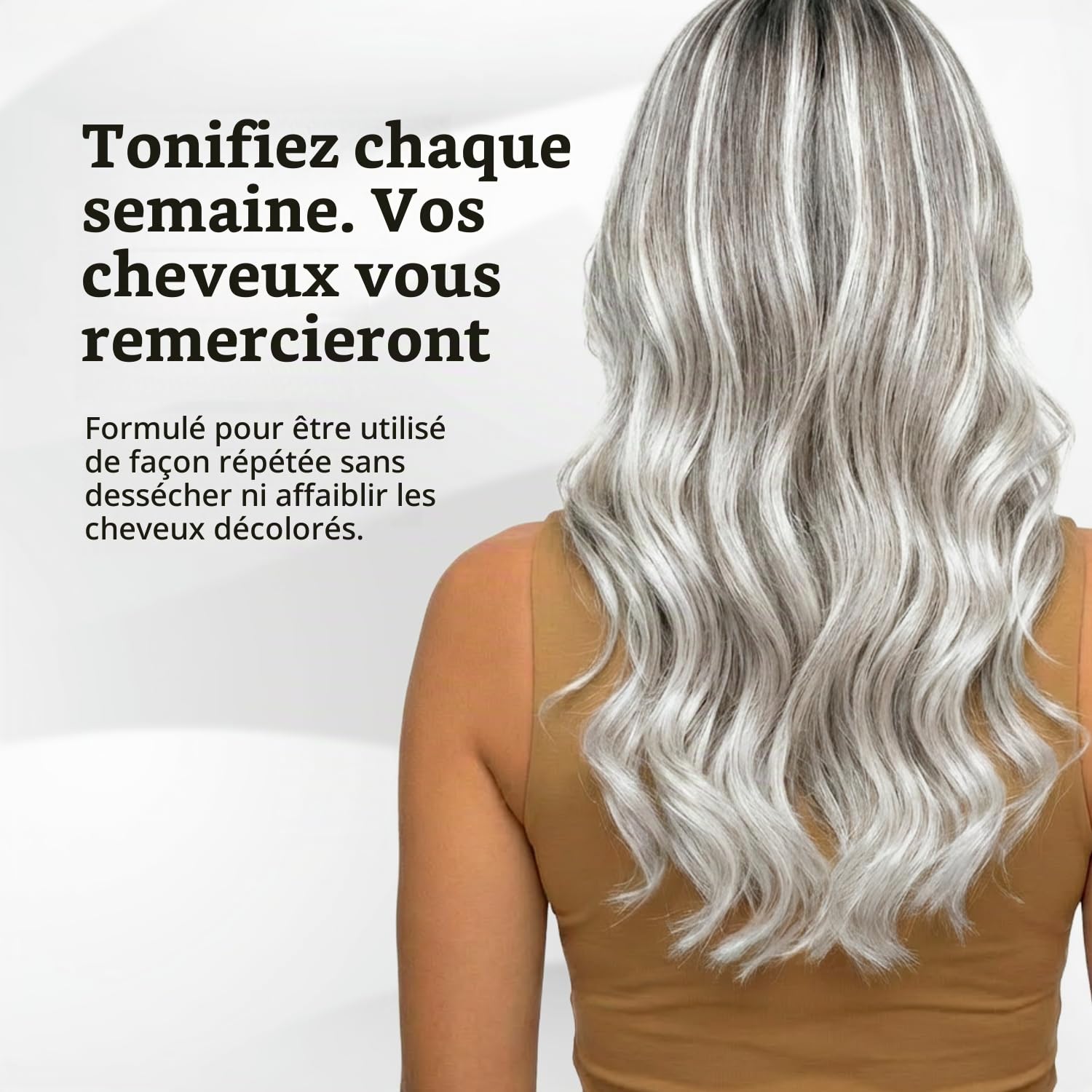 Robson Peluquero Kit Shampooing + Masque Matifiant Noir | Neutralise Reflets Jaunes & Cuivrés | Cheveux Blonds Décolorés Gris & Méchés | Protéines de Soie & Kératine | 2x300ml