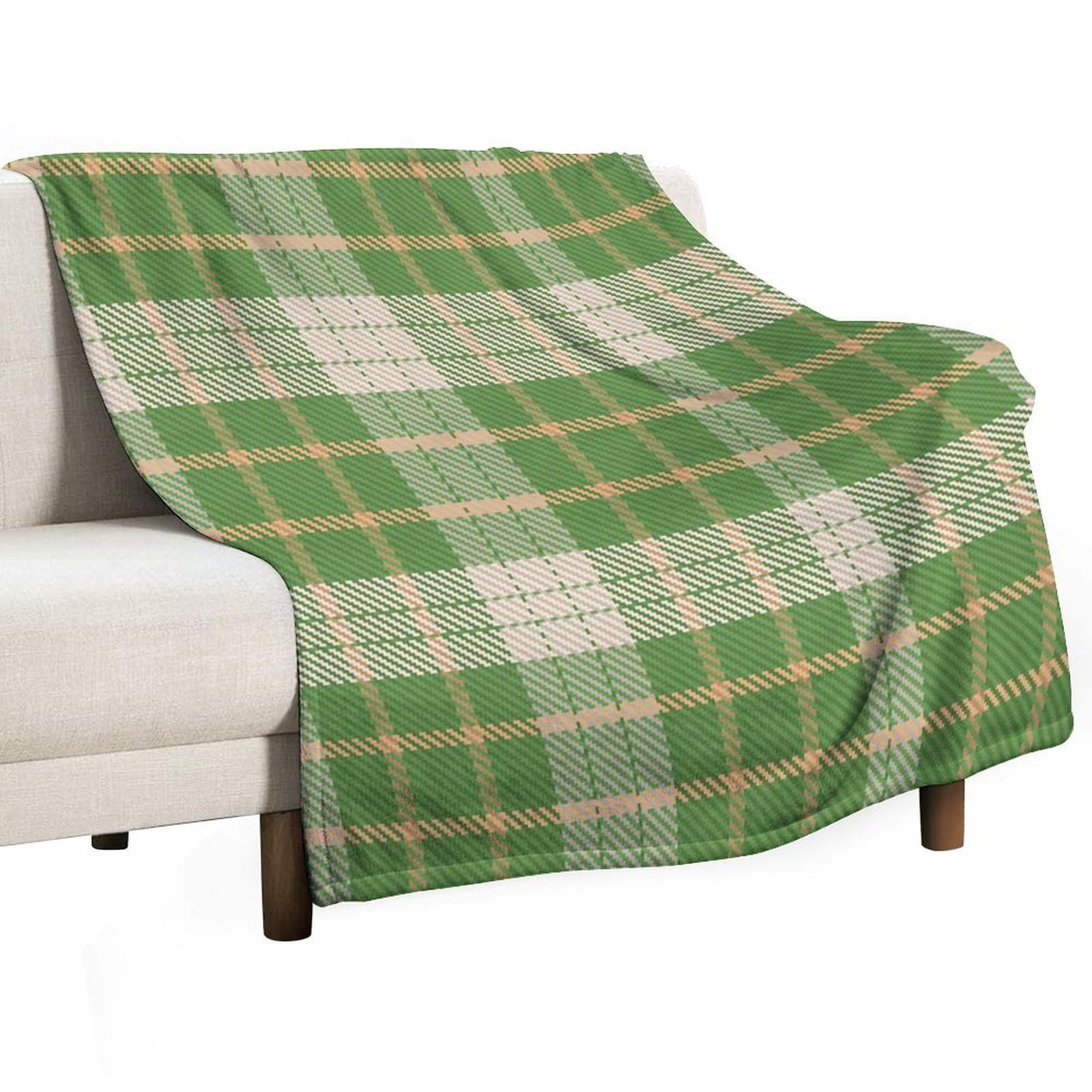 Couverture de lit en polaire contre le froid | Plaid vert 127x152 cm adulte
