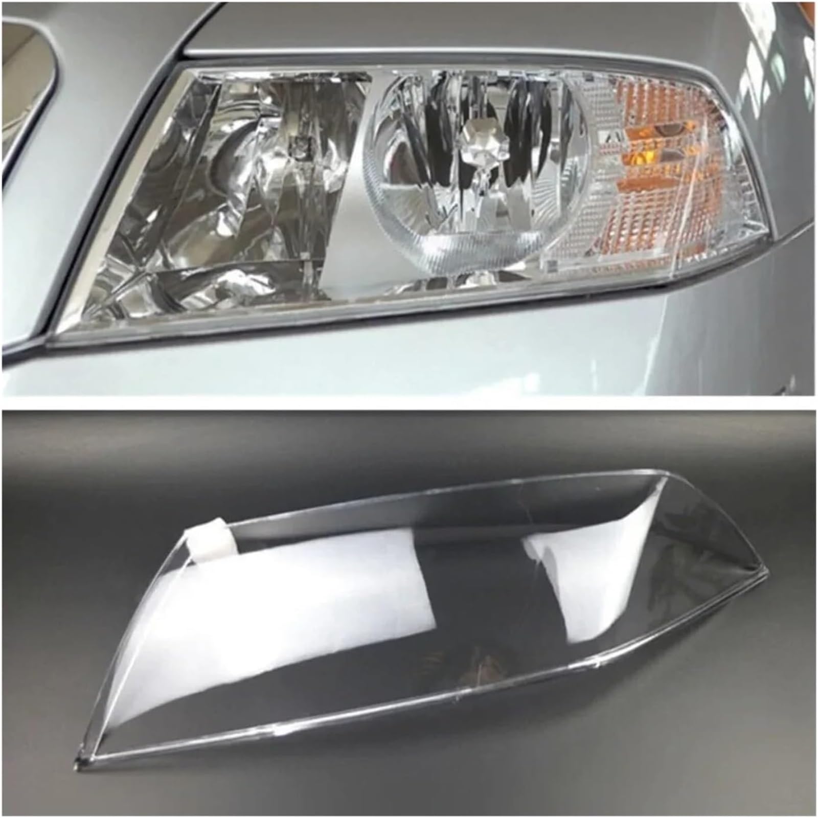 Generico Copertura trasparente per fari auto Per Skoda Per Octavia 2007 2008 2009 Copertura faro Guscio trasparente