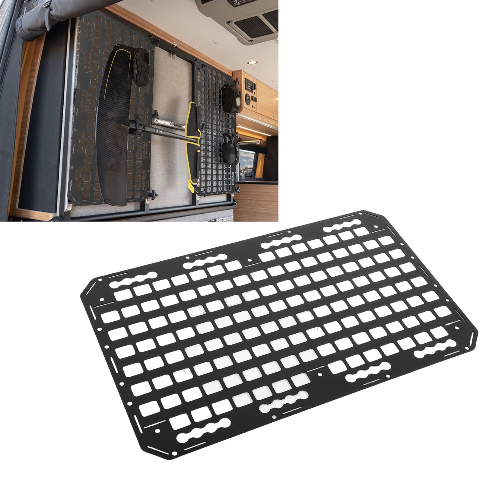 Truck Bed Molle Panel Aluminium 27,24x17x0,08 Cal L Track Molle