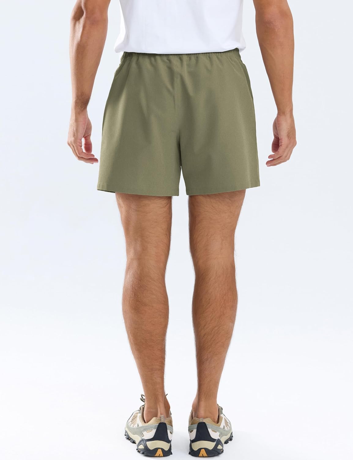 APTRO Men's Shorts Casual Hybrid Athletic 5'' Shorts Big Pockets with Adjustable Waist - Image 5