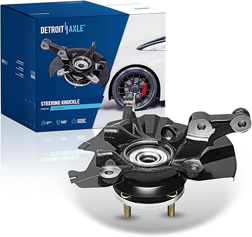 Detroit Axle - Nudillo de dirección delantero izquierdo para Hyundai Accent 2006-2011, nudillo de dirección del lado del conductor y conjunto de