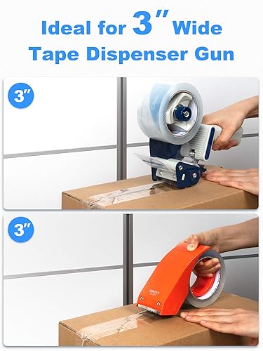 Miniatura 5 de JARLINK Cinta de embalaje más clara, 18 rollos, cinta de embalaje resistente para embalaje de envío, sellado móvil, 2.8 mil más grueso, 1.88