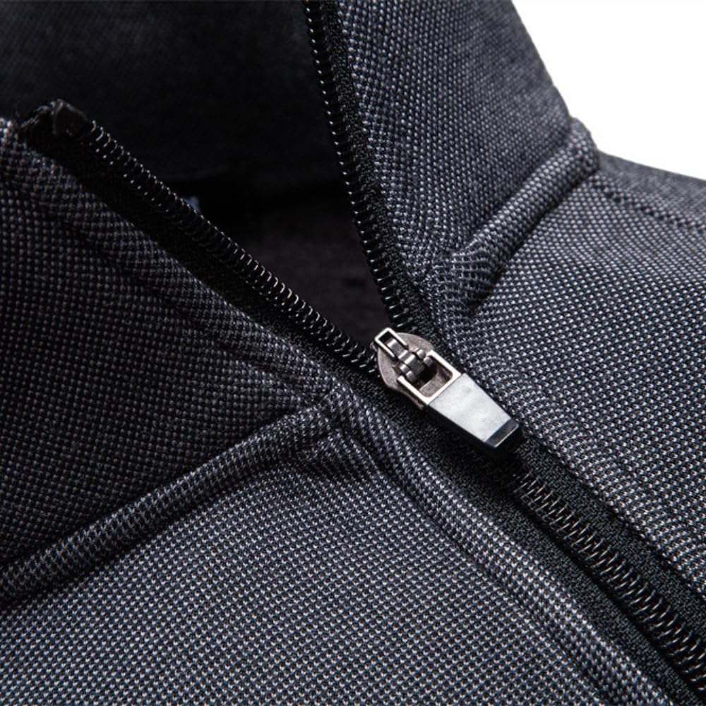 TOMITANY Men’s Fleece Sweatshirts Long Sleeve Button Up Tactical Shirts American Flag Printed Henley Shirts Patriotic Shirt