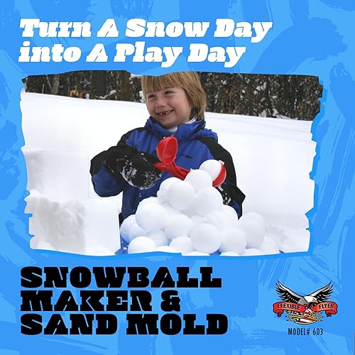 Miniatura 2 de Paricon Fabricante de bolas de nieve para niños. Juguete de nieve de invierno al aire libre, molde de arena