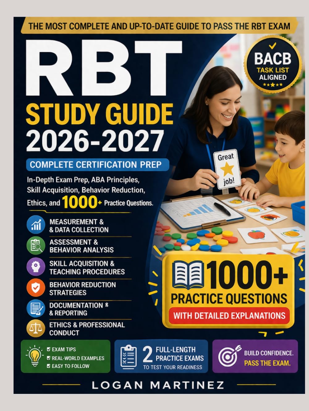 RBT Study Guide: Complete Certification Prep: In-Depth Exam Prep, ABA Principles, Skill Acquisition, Behavior Reduction, Ethics, and 1000+ Practice Questions (Exam Success Guide)