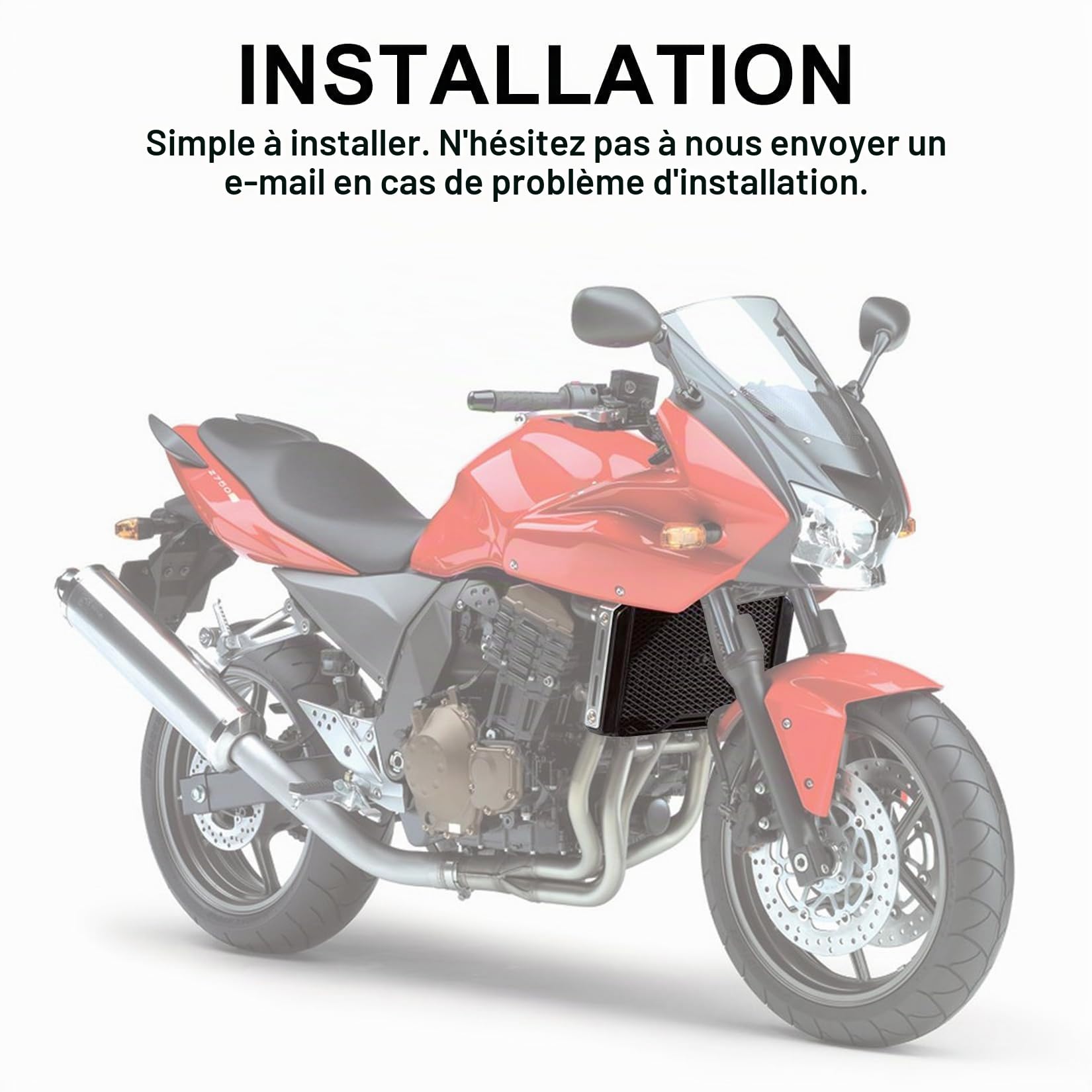 PSLER Radiateur de Refroidissement d'Huile pour Z750 2004-2006 | Radiateur moteur également compatible avec les modèles Z750S (2005-2006). Accessoires de motocyclette.