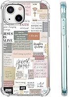 Vista 58 de Cubierta de Teléfono con Versículos de la Biblia y Citas Cristianas de Jesús en Collage, Funda Protectora Suave de TPU de Moda para iPhone 16 Pro, #1