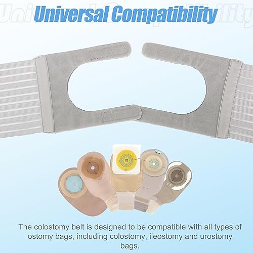 Miniatura 7 de Cinturón ajustable para hernia de ostomía para hombres y mujeres, diseño en forma de U, cinturón de soporte para estoma que evita hernia parastomal,