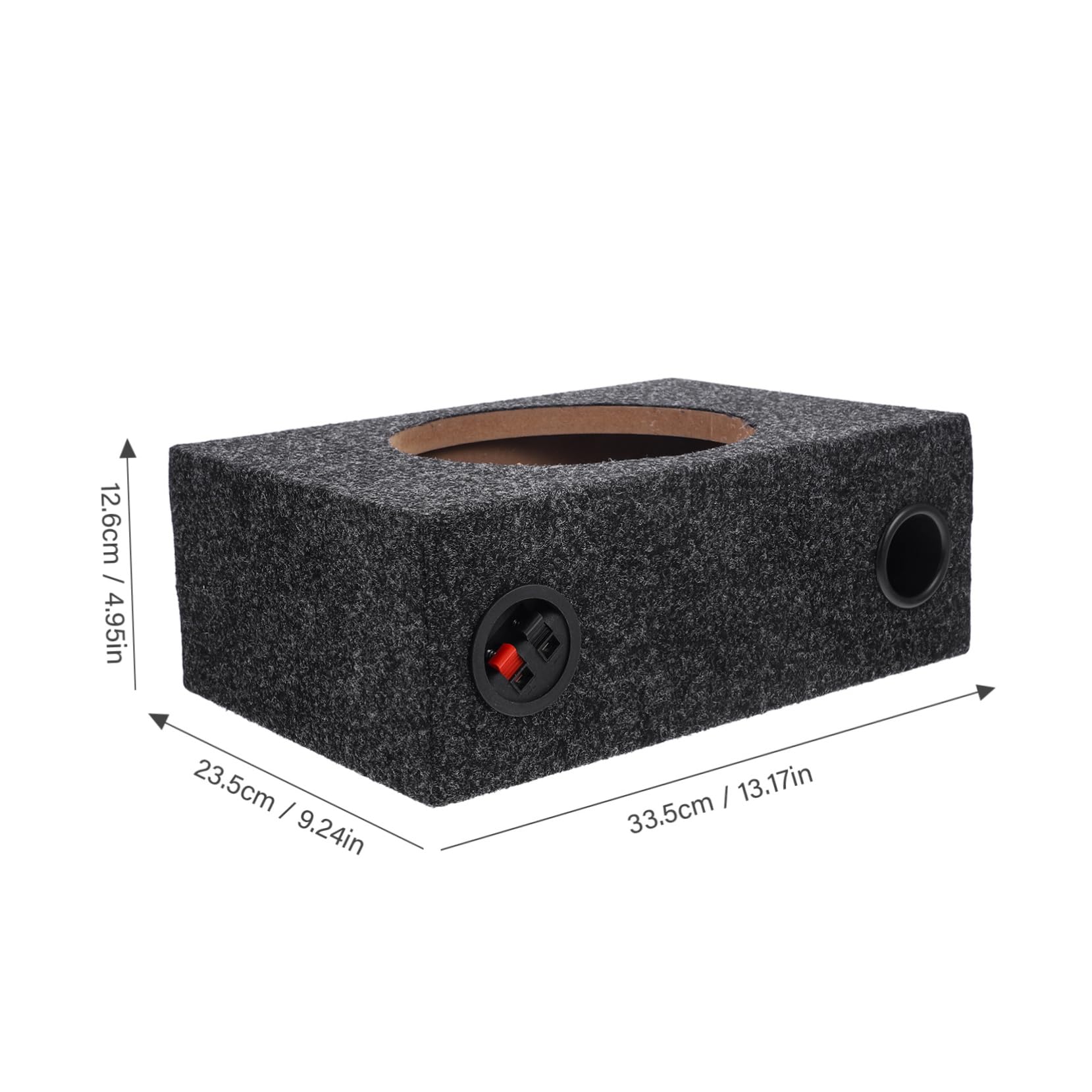 MUCKLILY DIY Car Audio Enhancement 8 Inch Subwoofer Speaker Box Sealed Enclosure for Car