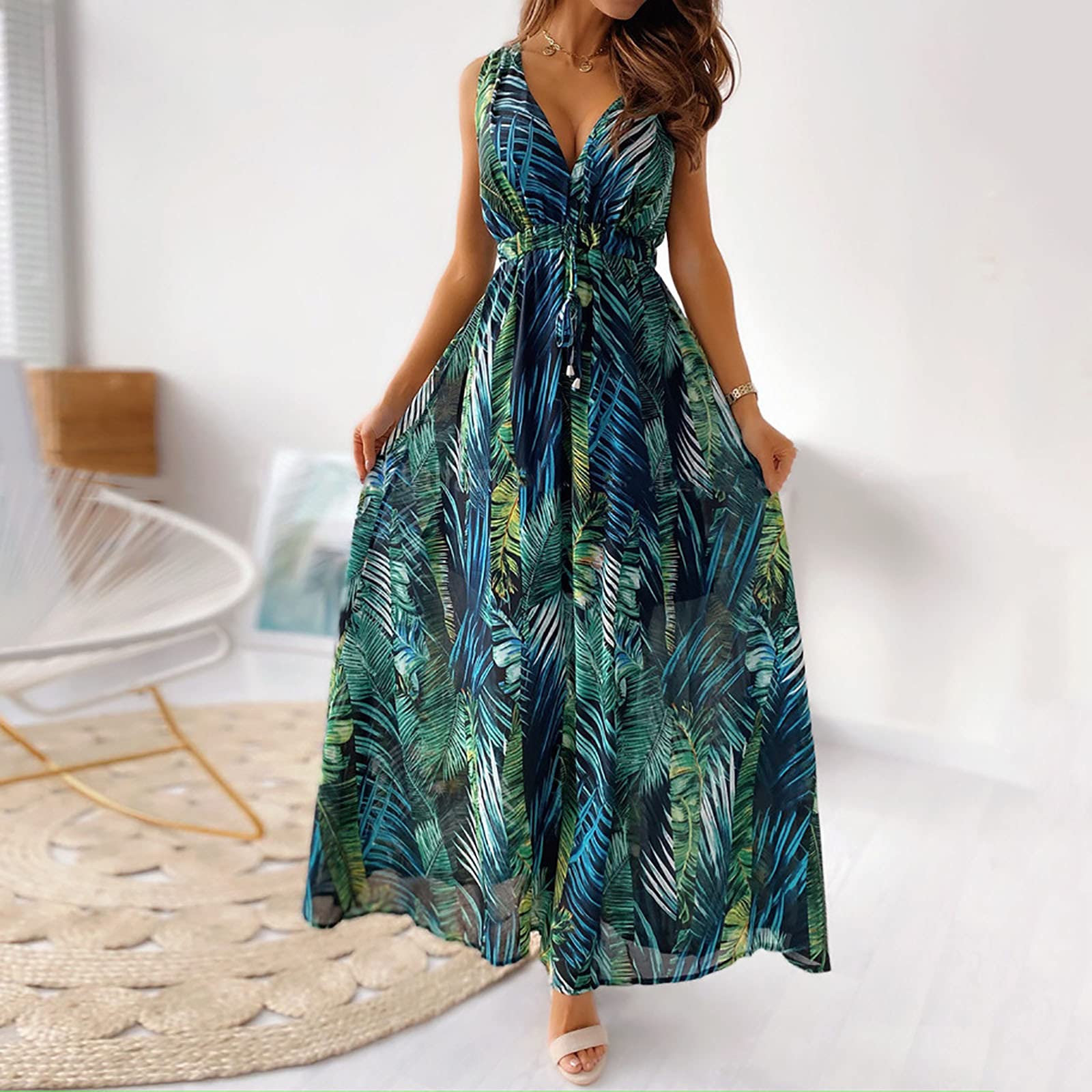 Robe De SoiréE Femme élégante Sexy Robes Courte D'été Cou Rond sans Manches Imprimé Floral Bohème Grande Taille Pas Cher 2023 Mode Rétro Mini Jupe De Plage Robe Noire