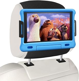 Car Headrest Tablet Mount Holder, iPad Holder for Car Back Seat, Car Tablet Holder Fits Kids Tablet, Cell Phone, Switch and All 4.7"-12.9" Devices