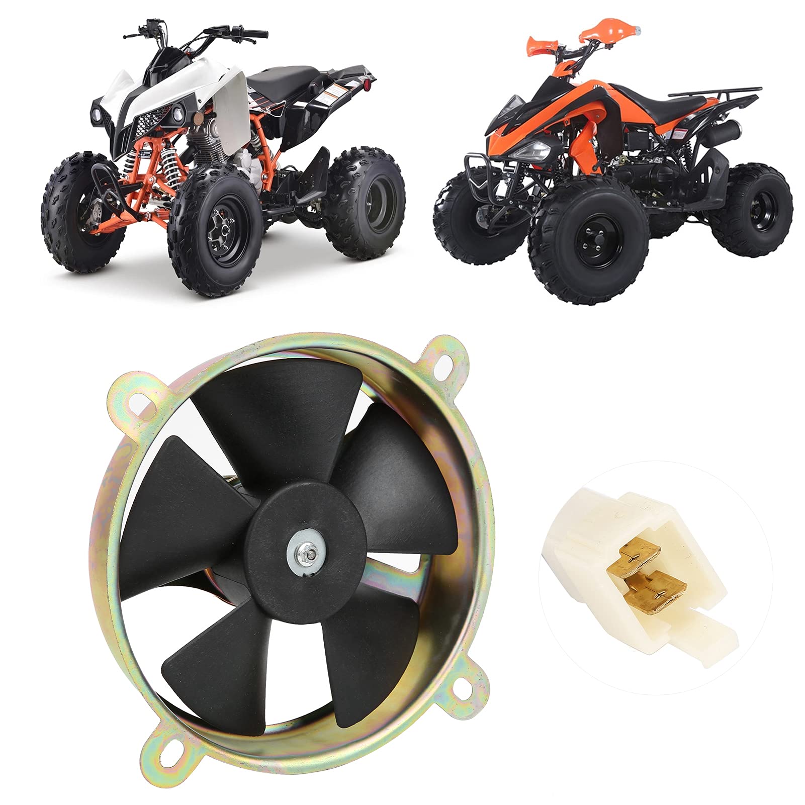 Ventilador de Refrigeración del Radiador, Ventilador de Refrigeración Eléctrico de 12 V para Quad Dirt Bike ATV 150 Cc 200 Cc