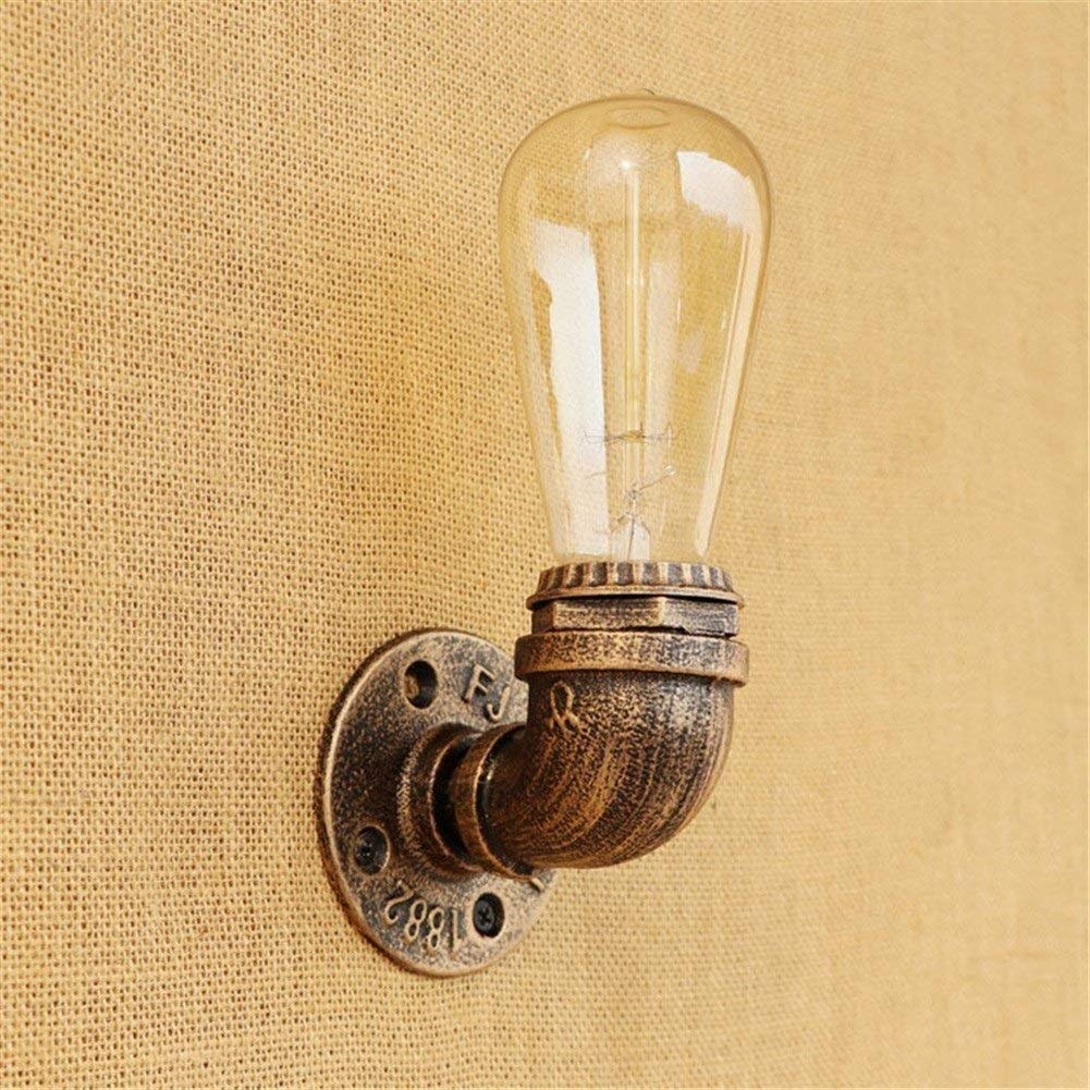Round Lighting Fixture Loft Coffee Bar Island Lamp Retro Wall Light Sconces Water Pipe Light Industrial Wall Lights Vintage Steampunk Wall Sconce E27 for Hall Kitchen Restaurant Semi-Flush Mount Ceili