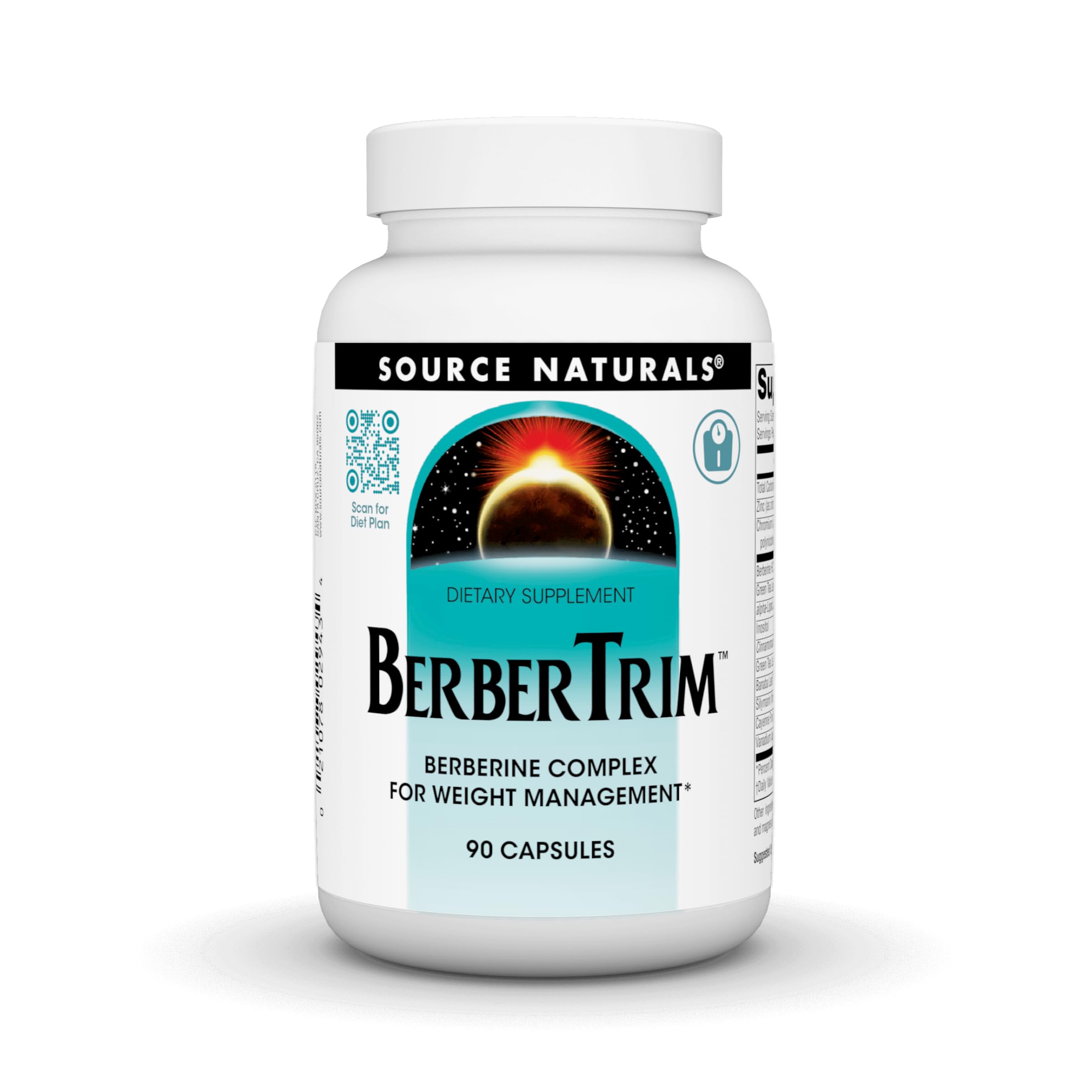 Source Naturals BerberTrim, Berberine Complex for Weight Management*, Vegetarian Capsules (90)