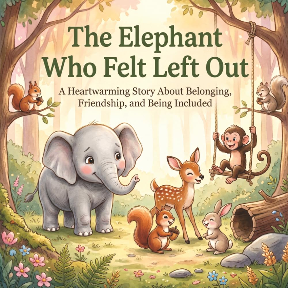 The Elephant Who Felt Left Out: A Heartwarming Story About Belonging, Friendship, and Being Included (Wildwood Wisdom Tales)