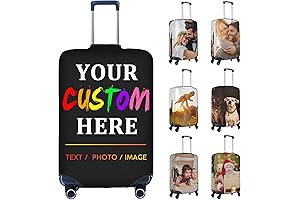 Custom Luggage Cover with Any Name Photo Text for Easy Identification