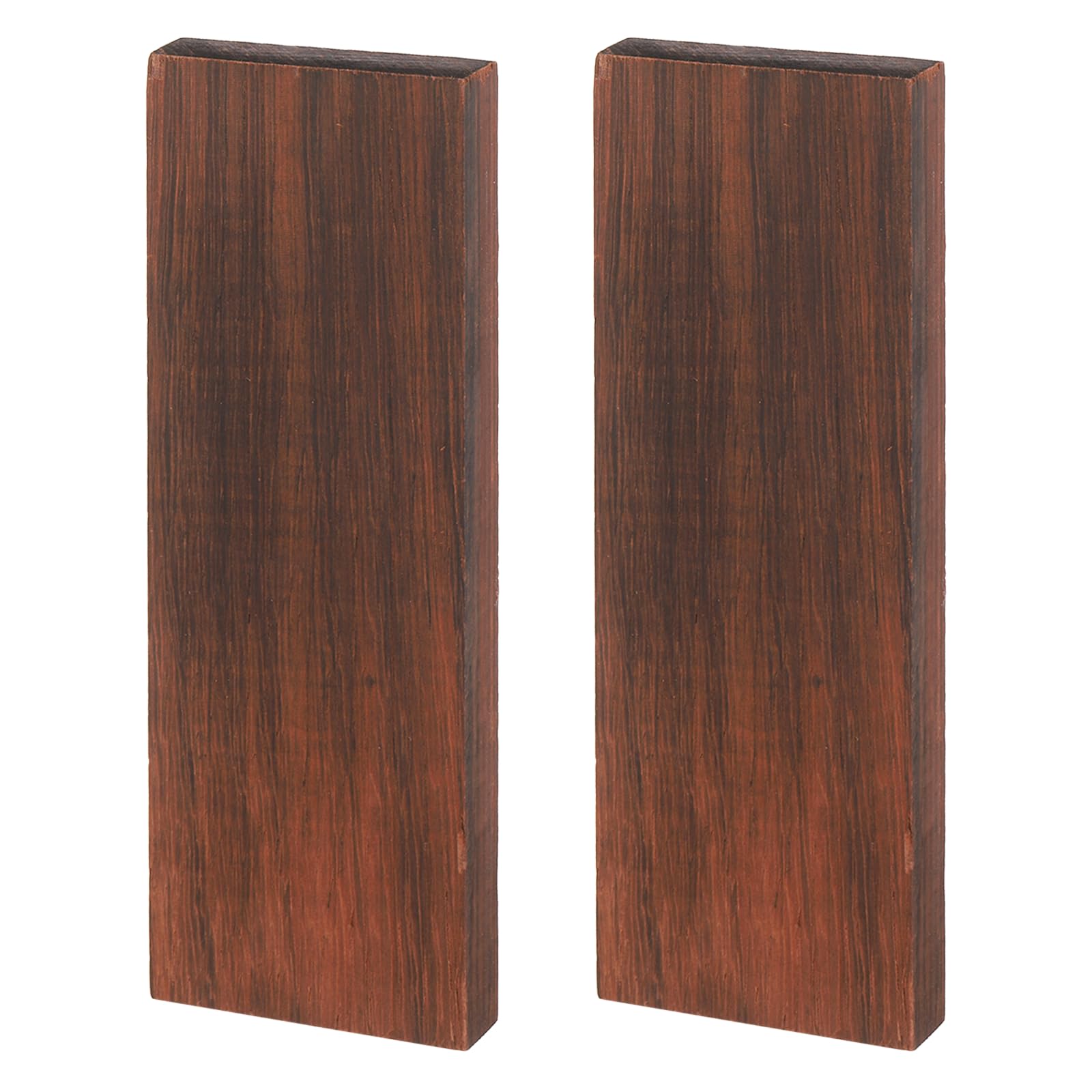 sourcing map 2pcs Knife Handle Material 4.7" x 1.6" x 0.4" Knife Handle Scales Slabs Custom DIY Tool Material for Knives Making Blanks Blades DIY Crafts, Padauk