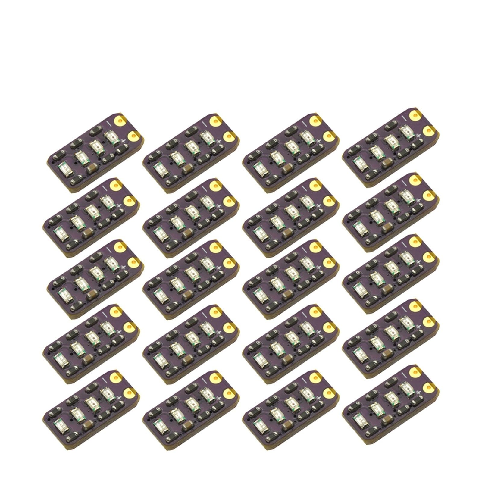 Modulo indicatore di tensione della batteria al litio da 1-20 pezzi Display di alimentazione a LED da 3,7-4,2 V(2S 7.4V 20PCS)
