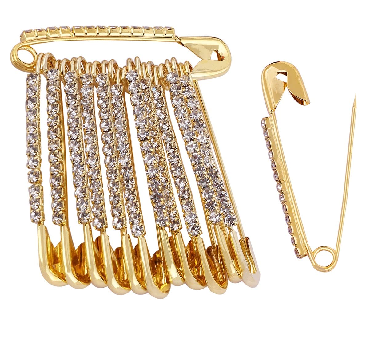 See full amazon price history chart for VAMA Golden Crystal Rhinestones Sari Safety Pin clips for holding Heavy saree pleats Chunri Scrafs Dupatta Hijab VAMA Golden Crystal Rhinestones Sari Safety Pin clips for holding Heavy saree pleats Chunri Scrafs Dupatta Hijab (B08RZ5JYG4) Amazon Price History, Amazon Price Tracker