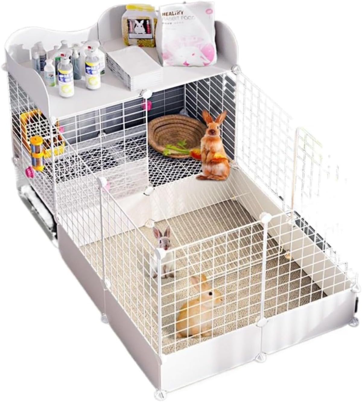 Amazon | Geyaziu 兎 ケージ モルモット ケージ 引き出し うさぎ