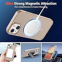 Vista 1293 de SUPFINE Funda magnética para iPhone 11 (compatible con MagSafe) (protección contra caídas de grado militar), translúcida mate a prueba de golpes