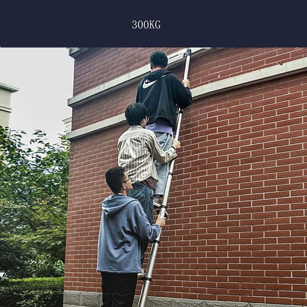 Telescoping Ladder,8.5 Ft Telescoping Ladder Extension Multi-Purpose,Aluminum Telescoping Extension Ladder for Roofing Business,Household Use,Rv Outdoor Work The vast Ocean
