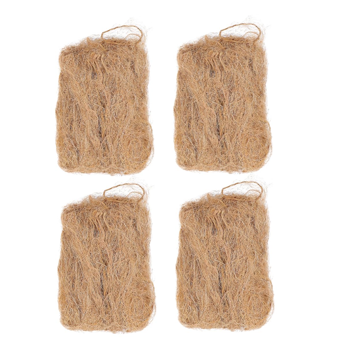 COOLHIYA 4bags Emergency Fire of Natural Jute Fire Tools for Camping BBQ Grilling Outdoor Survival Lightweight Easy to Use