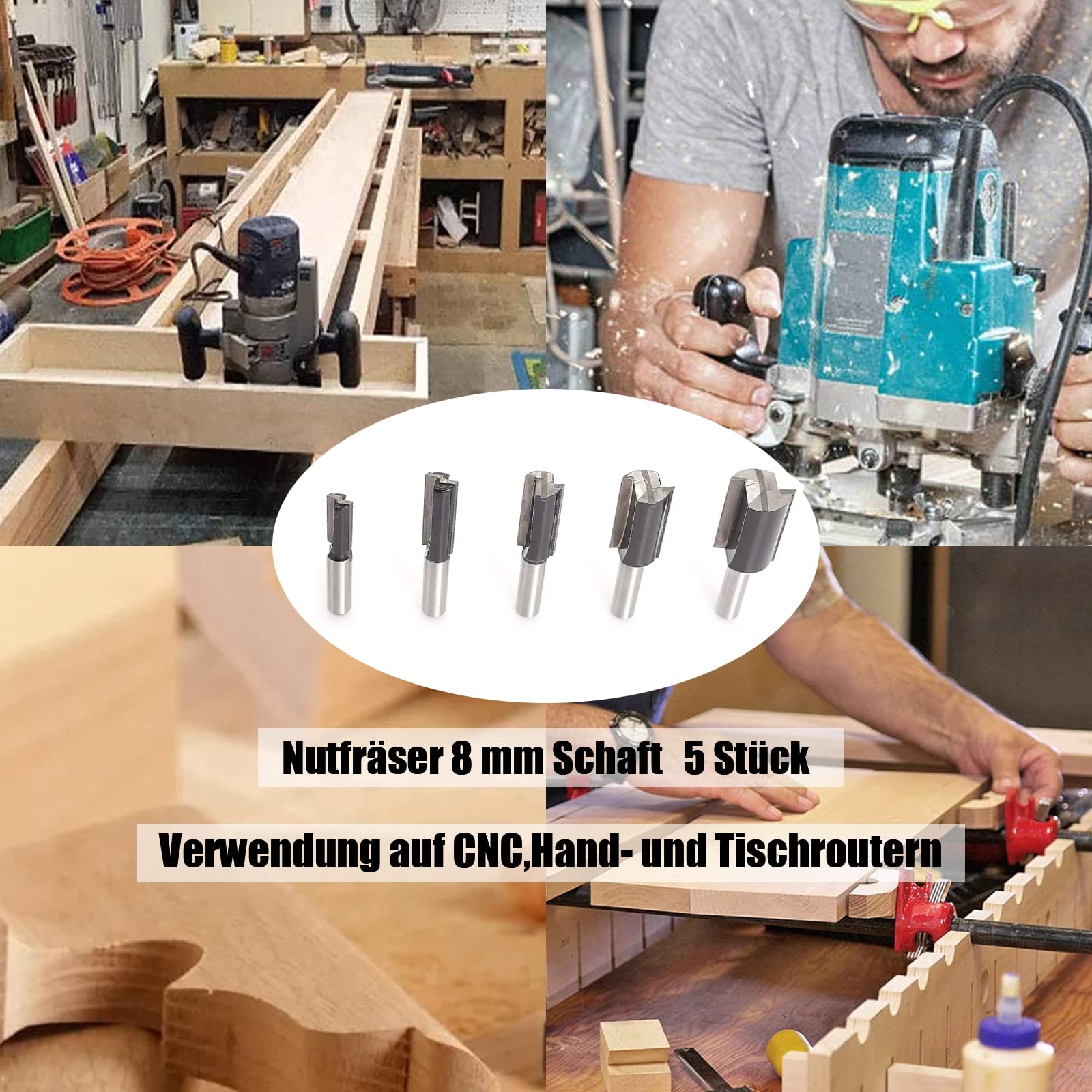 JSO-TR Groeffrees HW 20 mm, schacht 8 mm