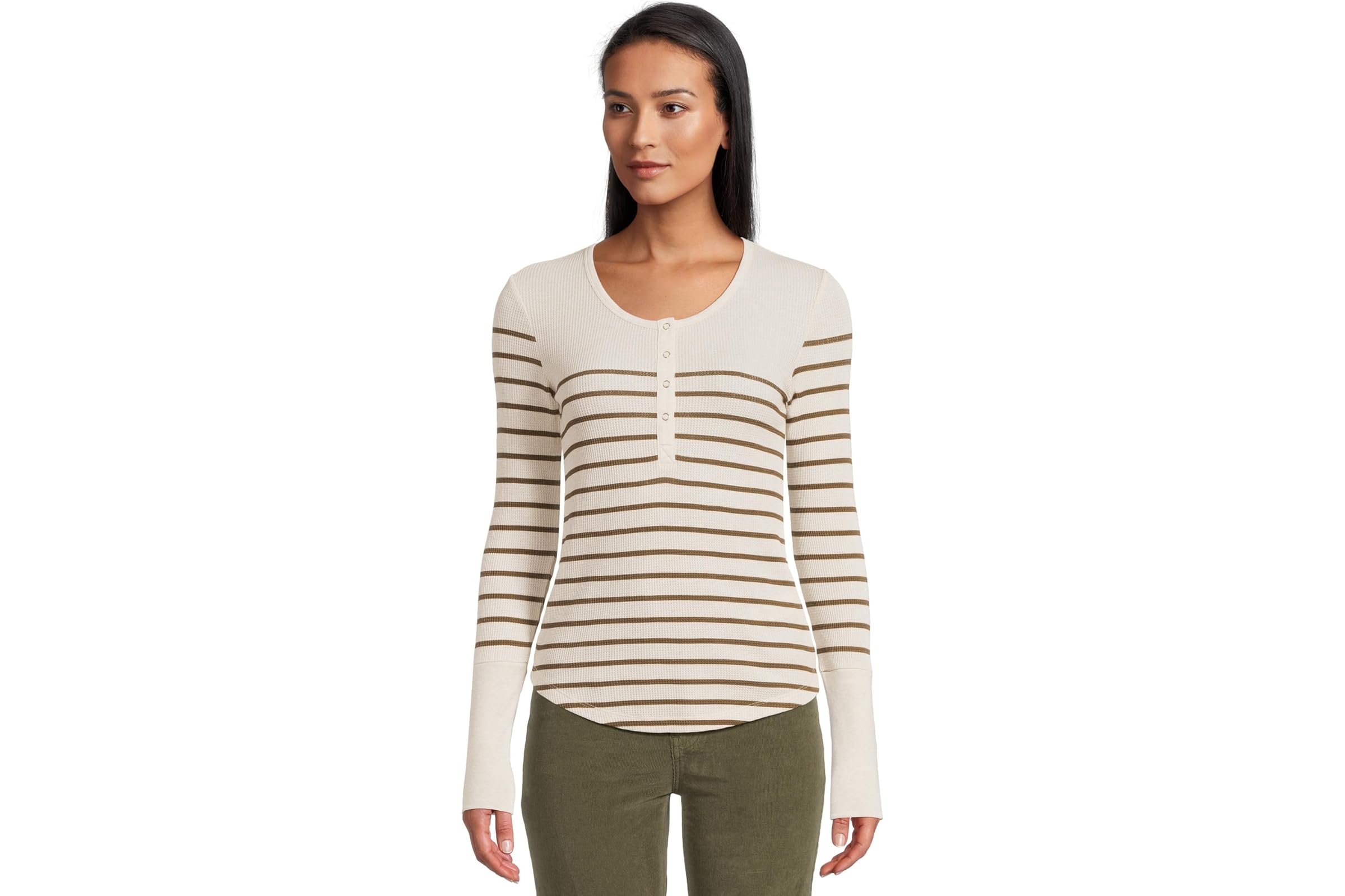 Splendid Thermal Forevr Stripe Henley