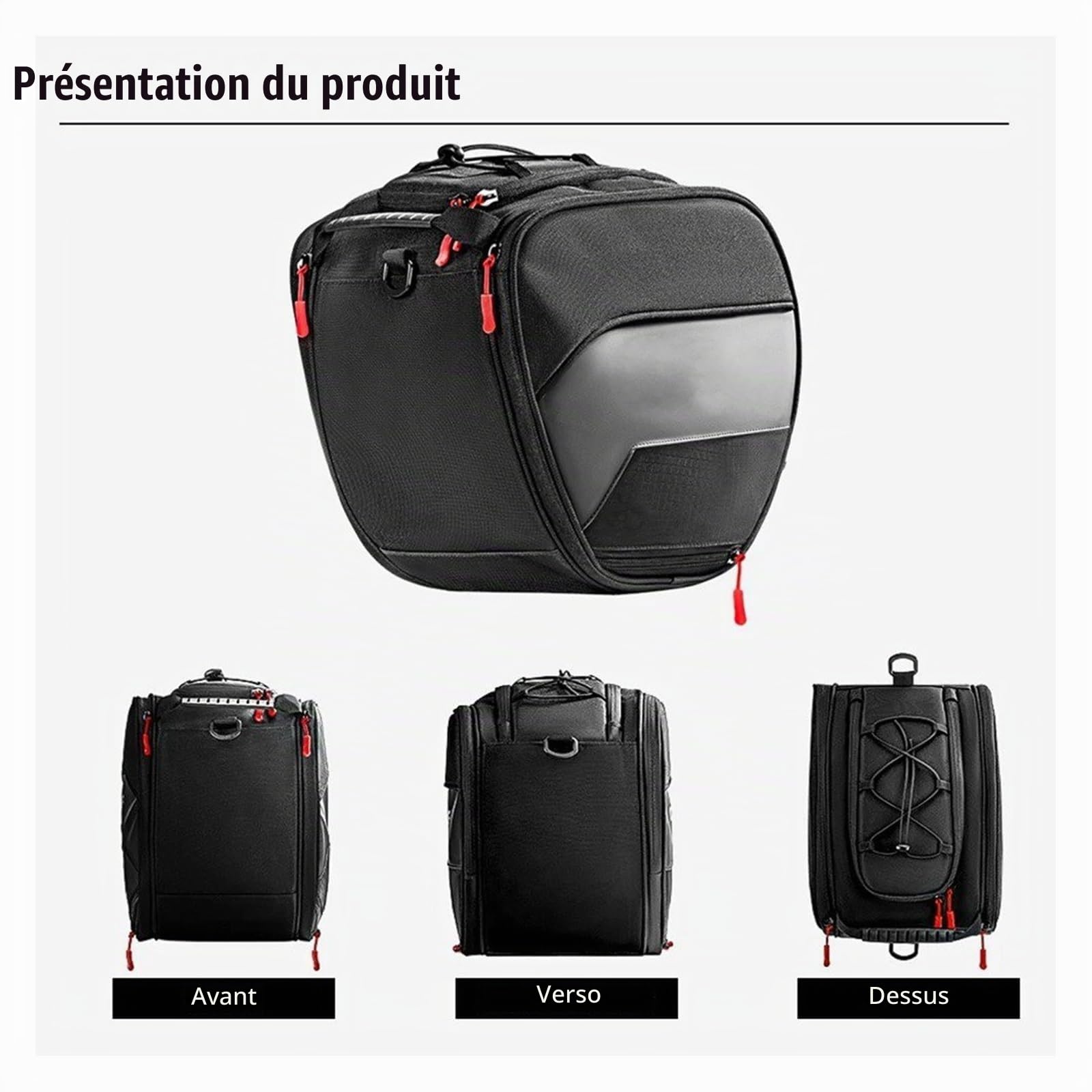 Sac à Outils Moto pour for ADV 150 160 350 pour PCX 125 150 160 pour X-ADV pour Forza 300 350 750 Scooter Tunnel Sac Réservoir Outil Voyage Bagages Sac De Rangement Sacoche Reservoir Moto