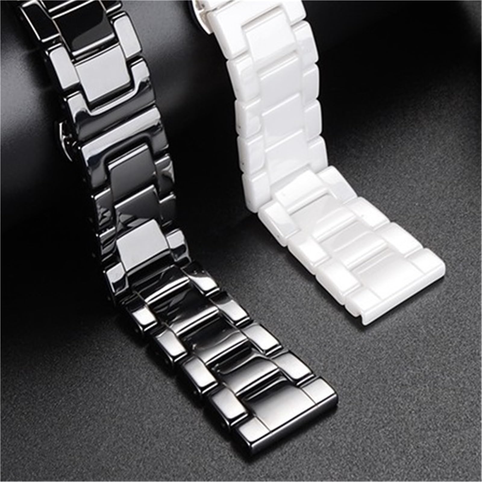 cinturino dell'orologio Accessori for braccialetti di ricambio in ceramica da uomo 20mm 22mm Comodo cinturino for orologio lavoro for il tempo libero
