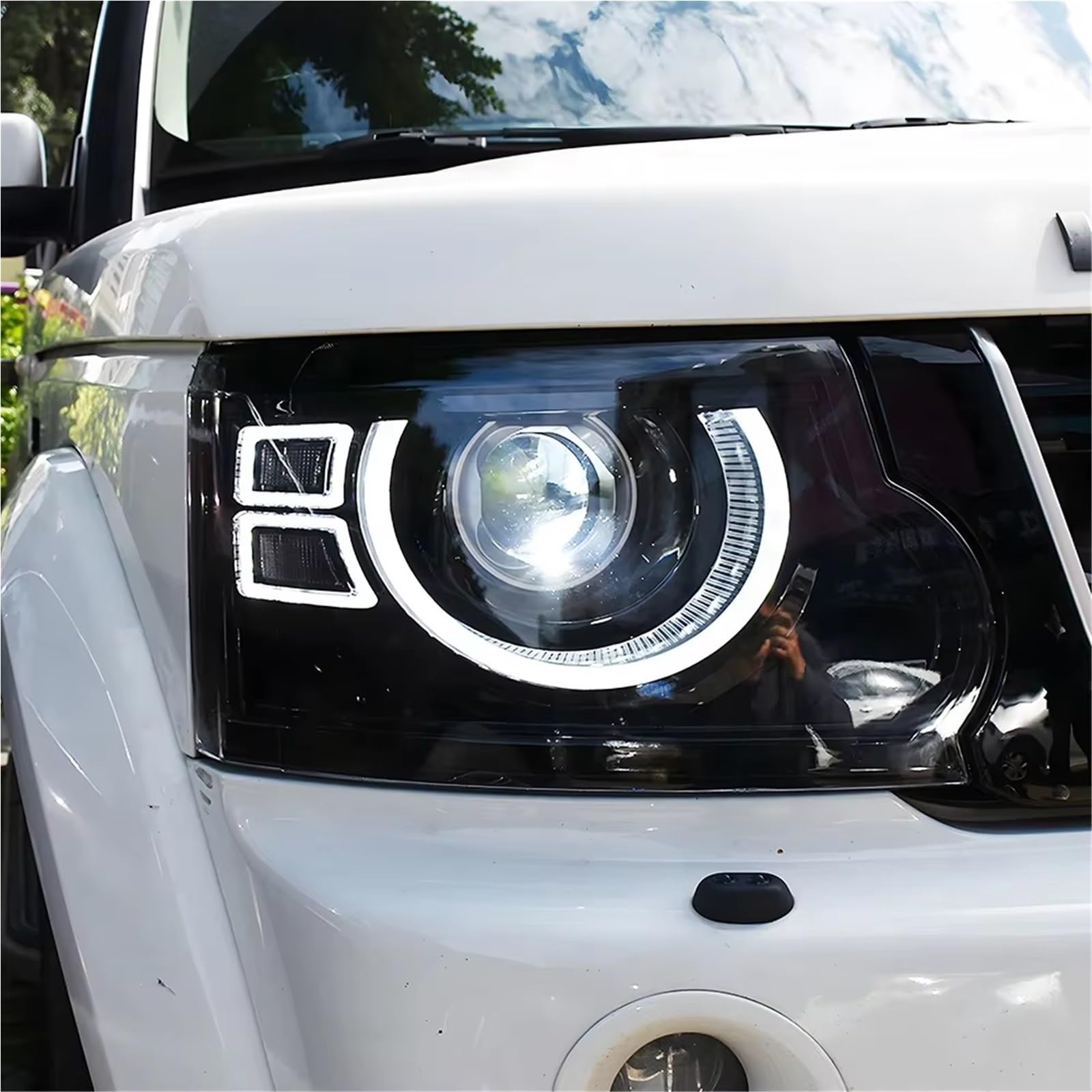 Per Land Per Rover Per Discovery 4 2014-2016 Gruppo Faro Anteriore Conjunto Faro Delantero | Accessori per fari per lenti per proiettori bifocali per auto assemblaggio di lampade anteriori automatiche