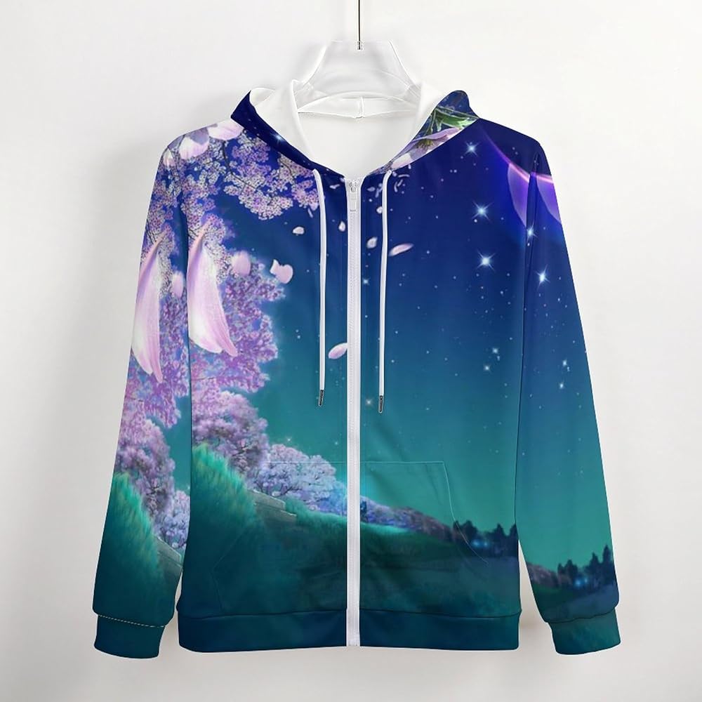 【BLR BLUER】DEEP-DYED HOODIE JACKET led-metallic-blue-shiny-hoodie