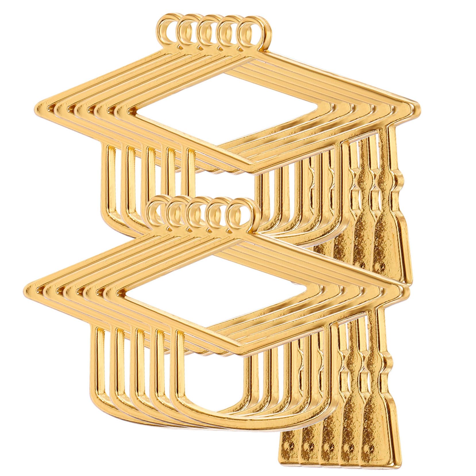 ARTIBETTER 5 Series Accesorios Para Birrete De Graduación Amuletos De Tapa De Graduación Encantos De Graduación Amuletos Para Hacer Joyas Gorro De Graduación Golden Aleación 10 Piezas X 5