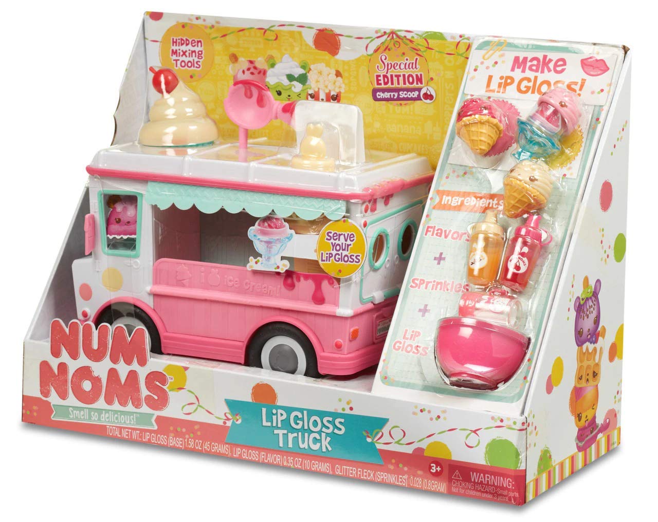 nom nom glitter lip gloss truck