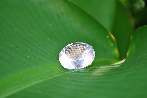 Miniatura 5 de Cristales de meditación de cuarzo de cristal  cristales de curación de flores de la vida que manifiestan suministros metafísicos, cristales de