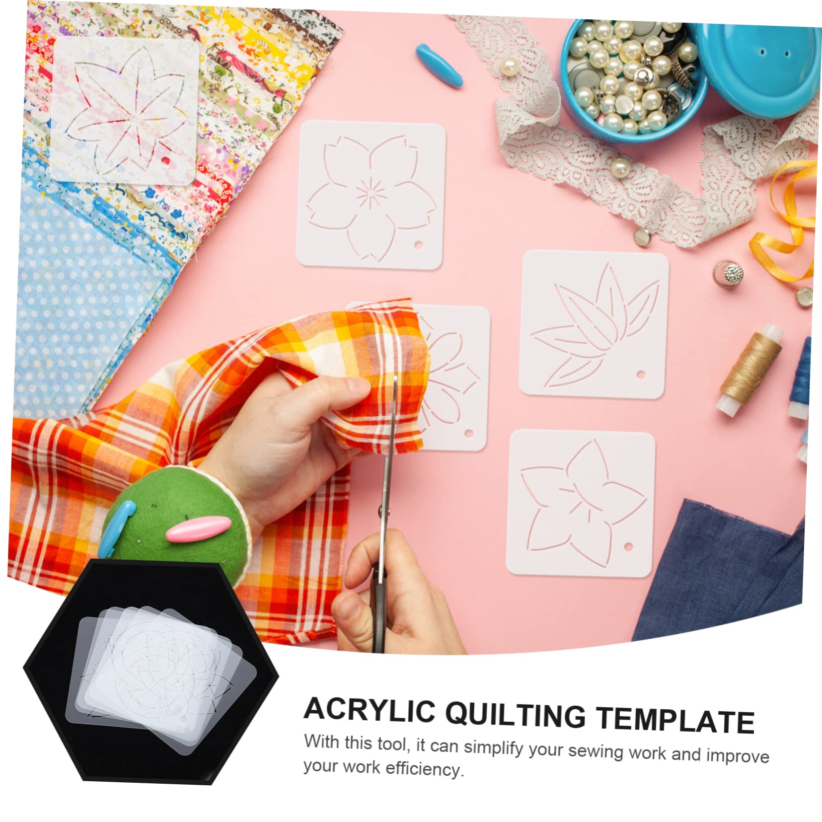 SEWACC 30piezas Plantillas De Acolchado Acrílicas Para Costura De Patchwork y Rulers De Costura Para Profesionales y
