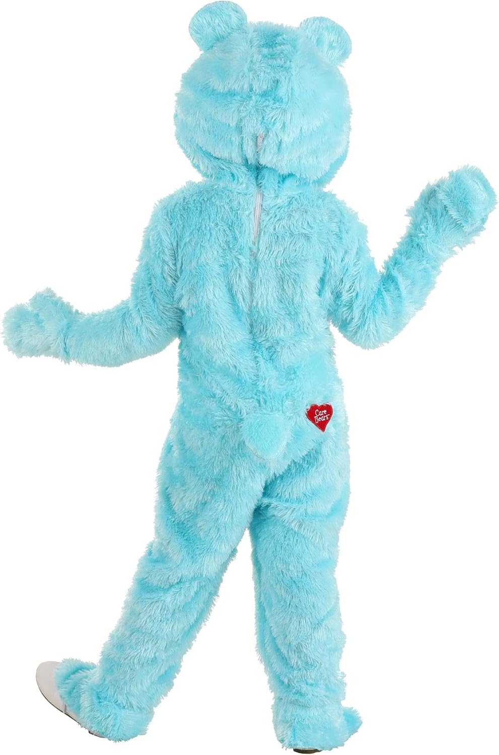 Toddler Care Bear Bedtime Bear Costume, Care Bear Jumpsuit with Attached Hood, Ears, Tail, And Pair Of Mitts, And Boot Covers