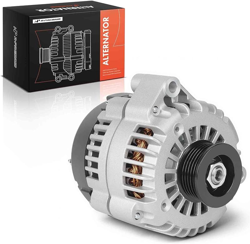 Alternador A-Premium 12 V 105 A com conector de 4 pinos e polia de 6 canais – Rotação horária