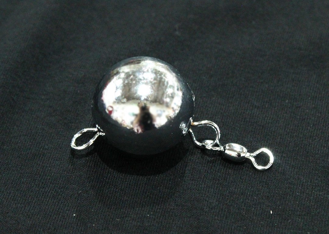 Jigging World Chrome Ball Sinker with Swivel (20oz)