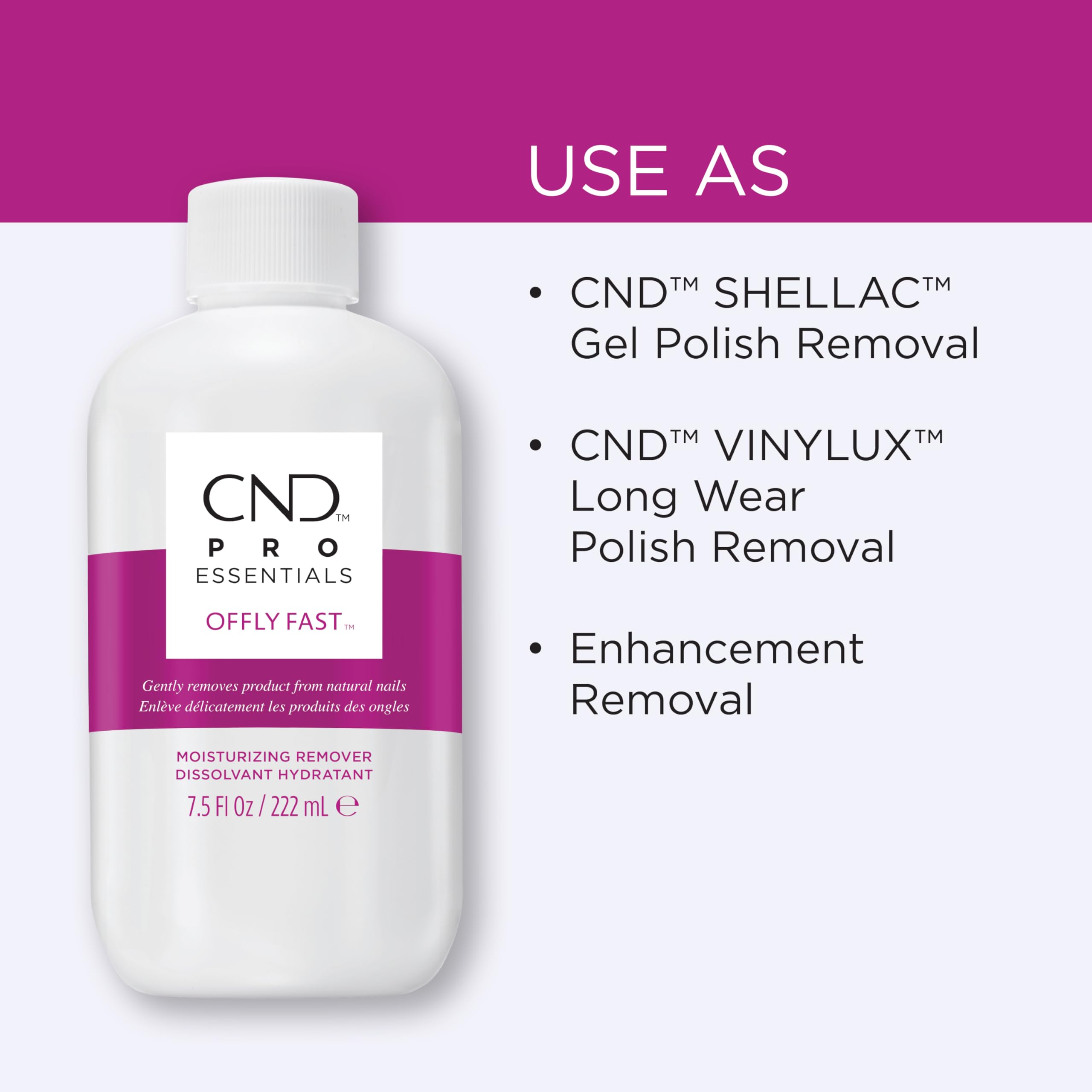 Cnd Zmywacz do Paznokci, Bezbarwny, 59 ml