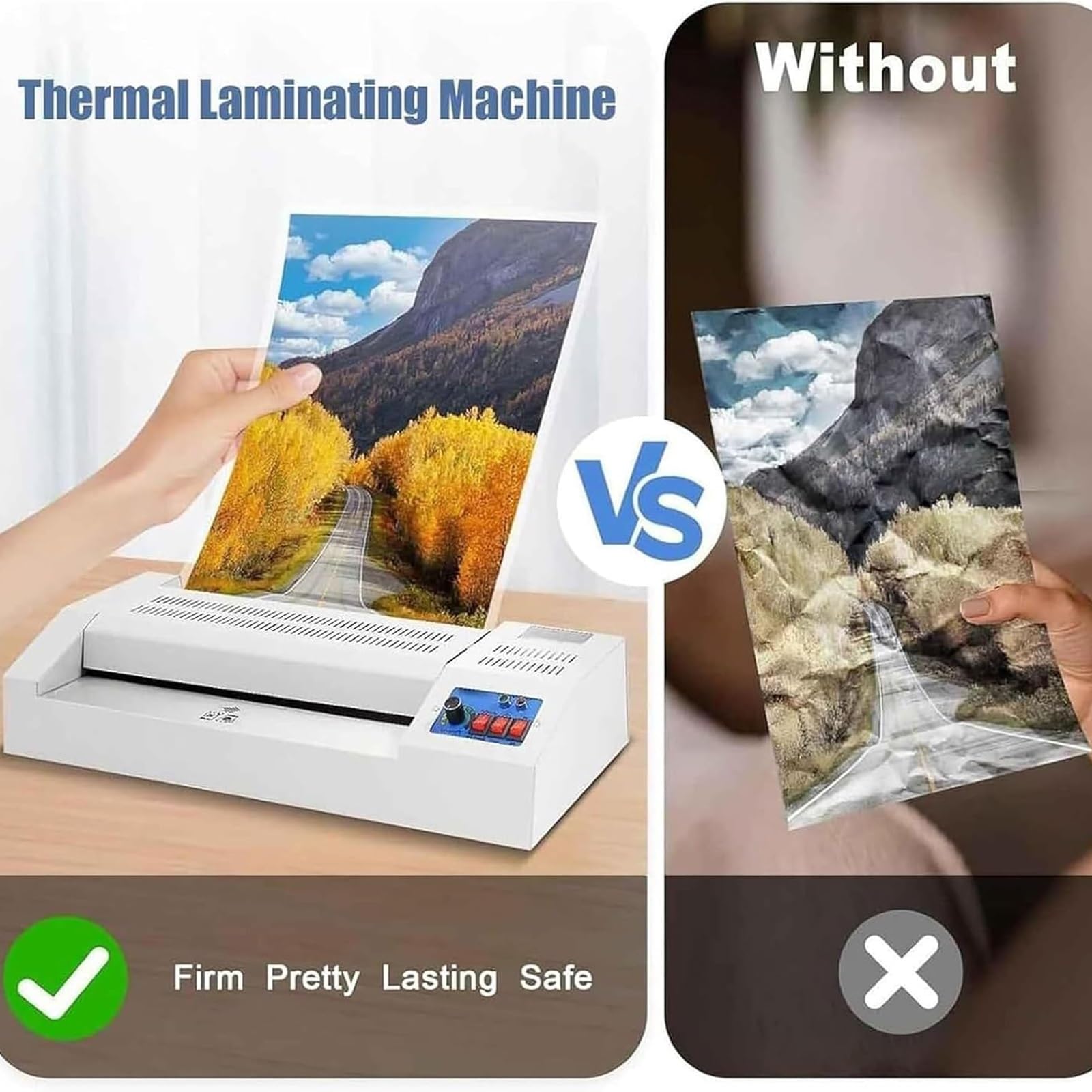 Macchina for laminazione a rulli caldi e freddi da 600 W,plastificatrice termica automatica A3/A4,plastificatrice a rulli termici da 320 mm con temperatura regolabile da 100 a 200 °C,uso commerciale