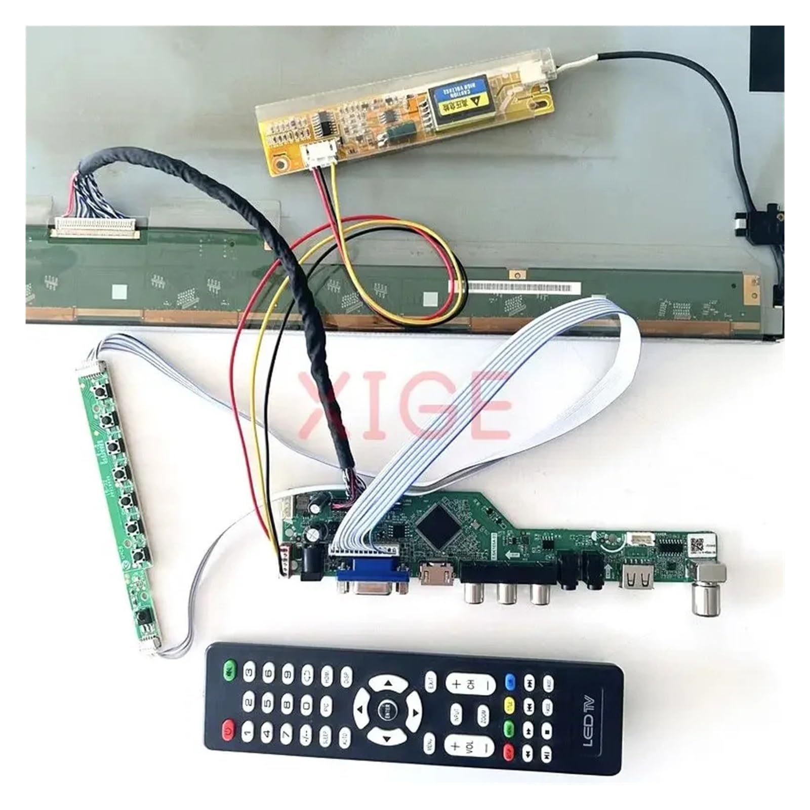 Scheda Driver LCD Fit B170PW01 B170PW03 B170PW05 B170PW06 30 Pin LVDS Display TV Analogico 1CCFL VGA + HDMI + AV + USB + IR 1440 * 900 Kit Accessori FAI DA TE(For B170PW05 V.5)